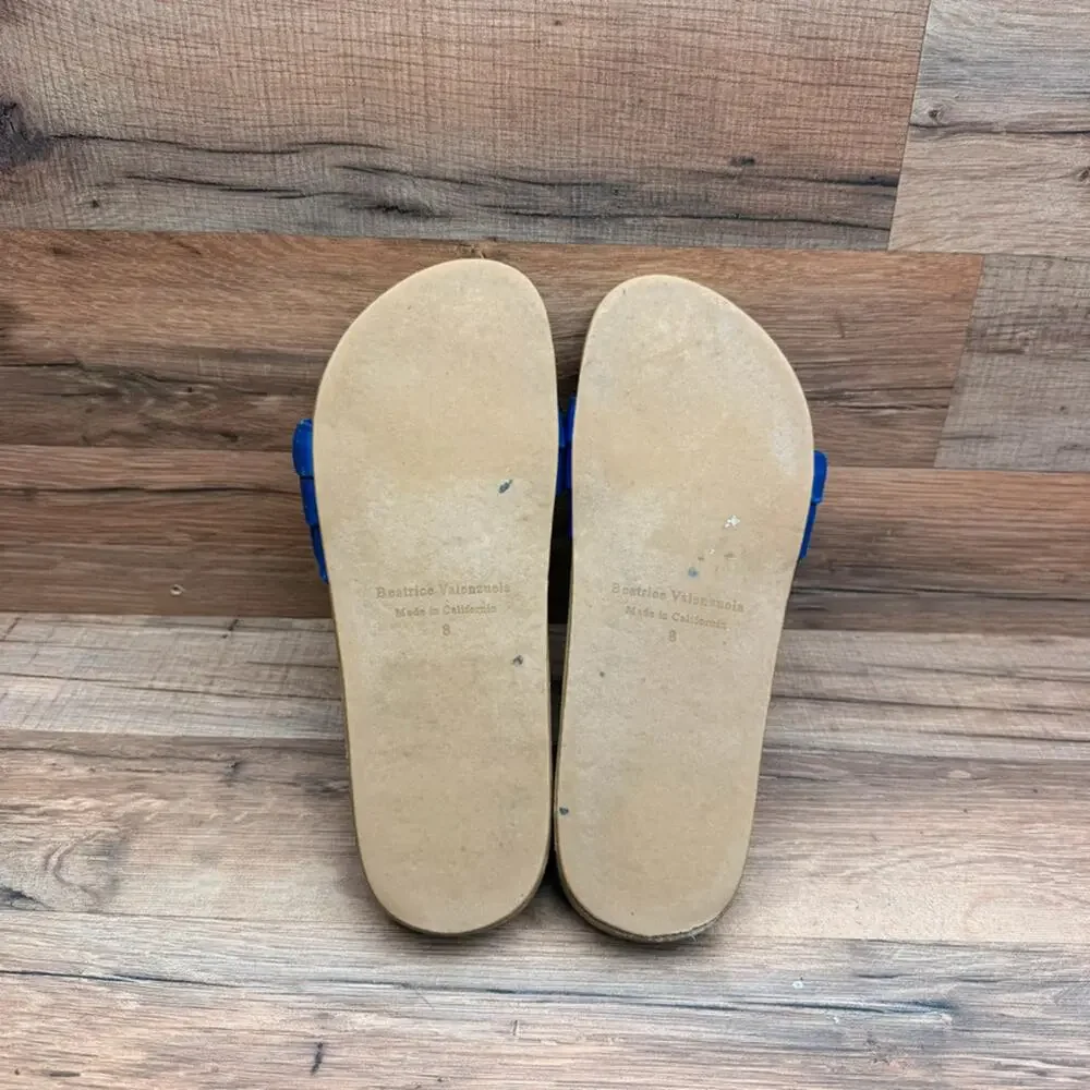 Beatrice Valenzuela Californin size 8 brown Leather slides Sandals